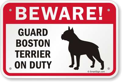 Boston Terrier Signs