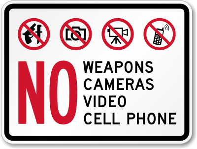 no video sign
