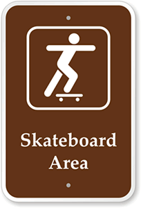 Skateboard area