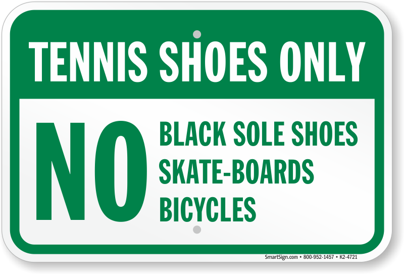black sole tennis shoes