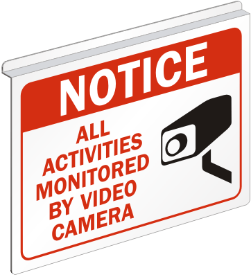 Activities Monitored By Video Camera Signs, Shoplifting Signs, SKU: S-4689