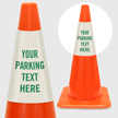 Add Your Parking Text Custom Cone Collar