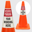 Custom Reserved Parking Cone Collar